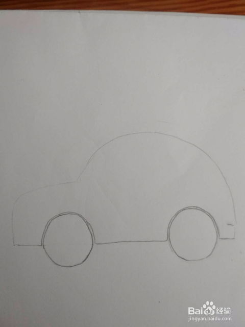 商务型小汽车简笔画(商务车图片卡通)